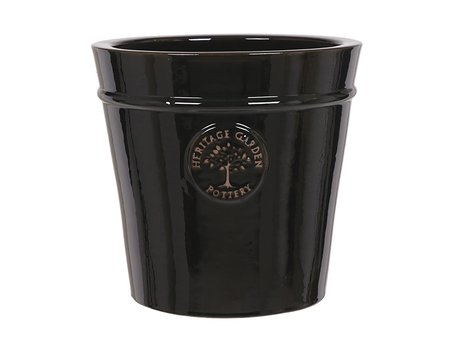 20cm Black Heritage Pot