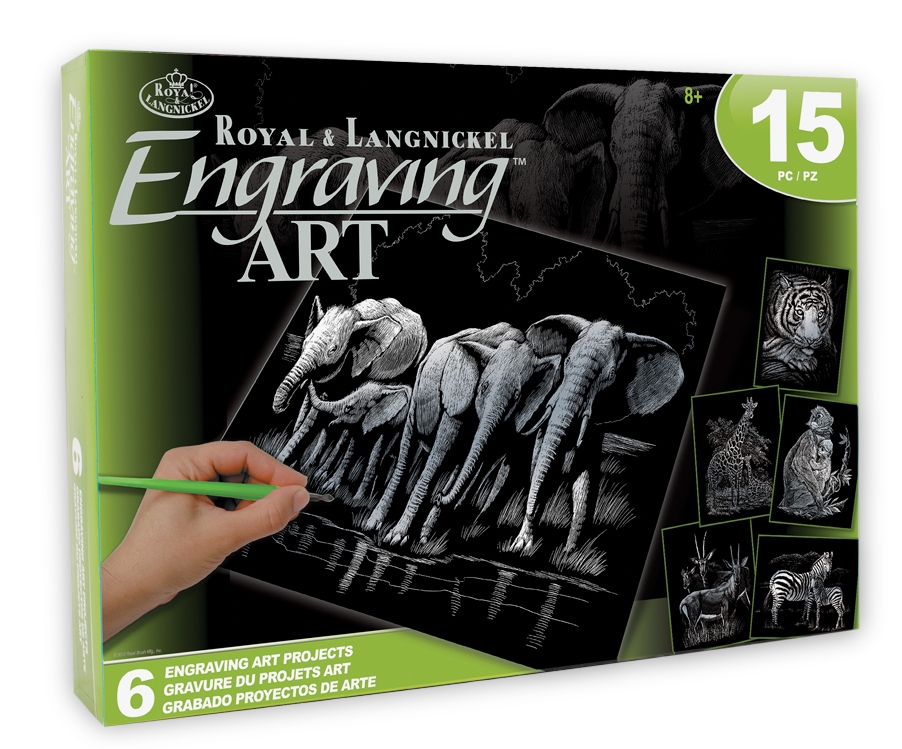Engraving art set Jungle Animals Merryhatton Garden Centre