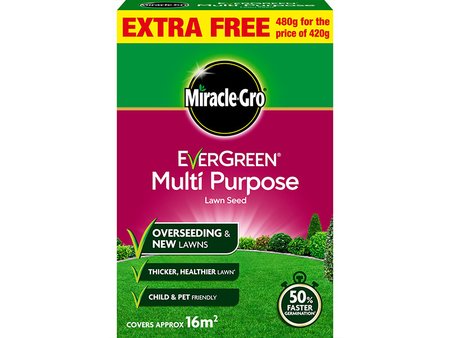 Miracle-Gro  Evergreen Multipurpose Grass Seed Promo 480G