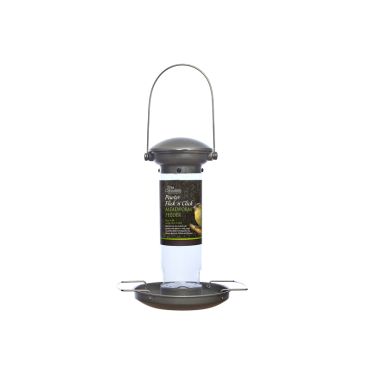 Pewter Flick 'n' Click Mealworm Feeder