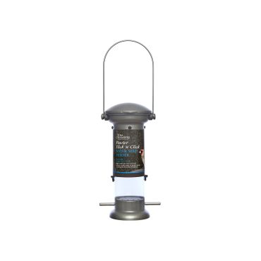 Pewter Flick 'n' Click Nyjer Feeder