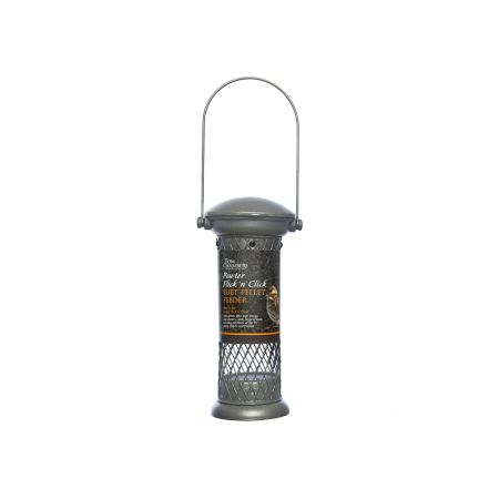 Pewter Flick 'n' Click Suet Pellet Feeder